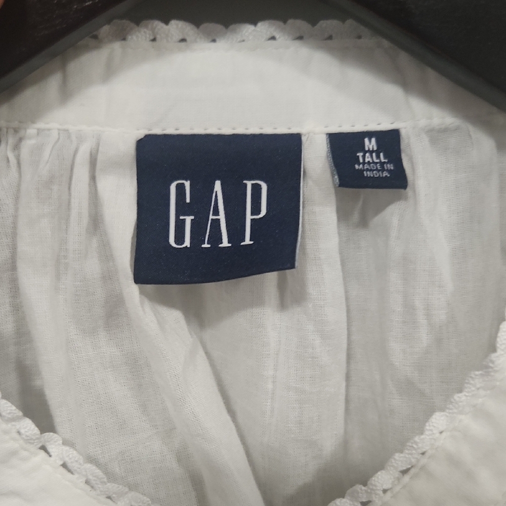 GAP White Lace Detail Blouse - Picture 5 of 5